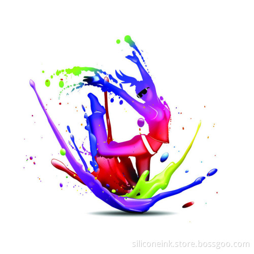 High performance silicone screen printing inks for silicone rubber
